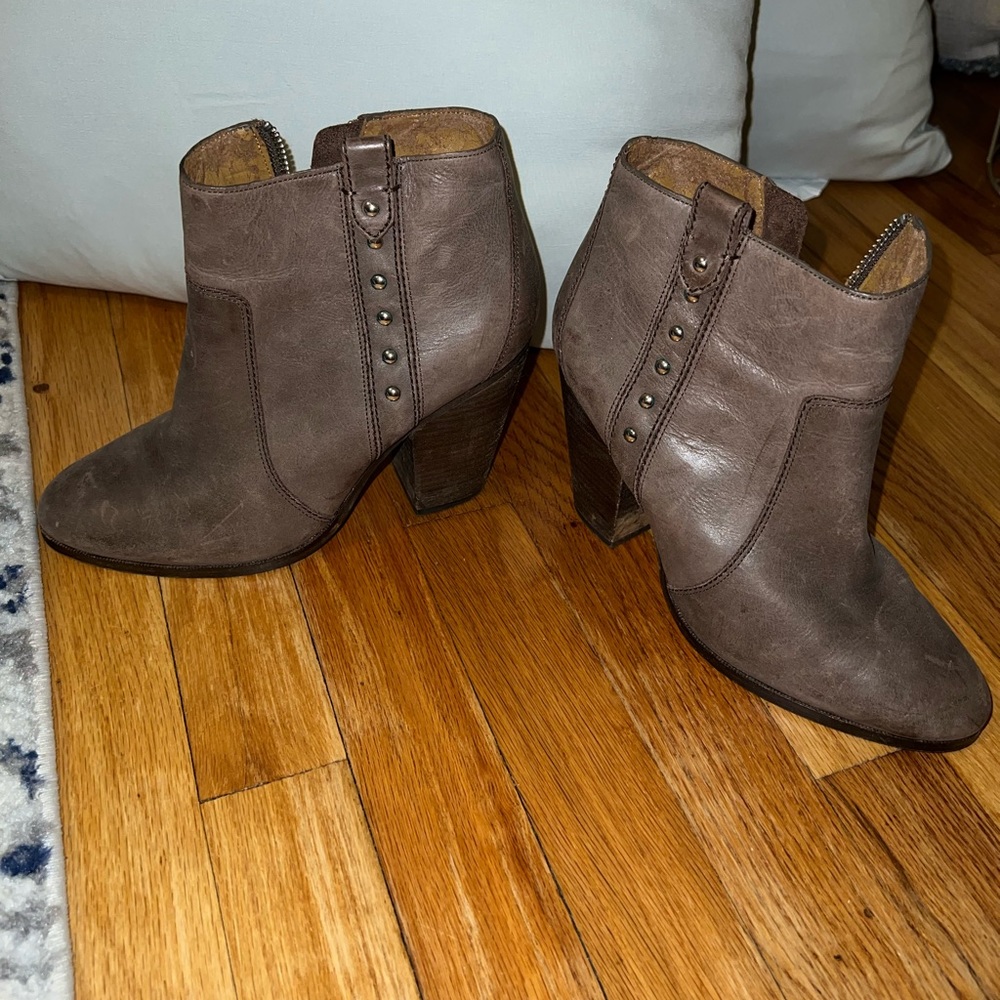 Coach Heeled Ankle Boots